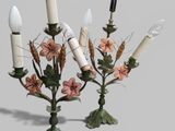 two candles that are sitting on top of each other