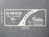 a picture of a close up of a label on a motorbike