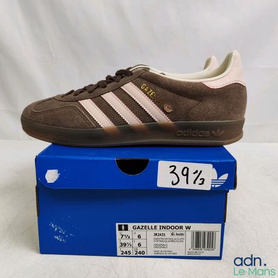 Adidas Gazelle Indoor marron et rose, taille 9,5