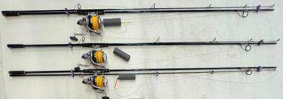 Lot de 3 cannes HARRISON ACURIX 12 pieds 2,5 lb avec mouline… - Photo 1