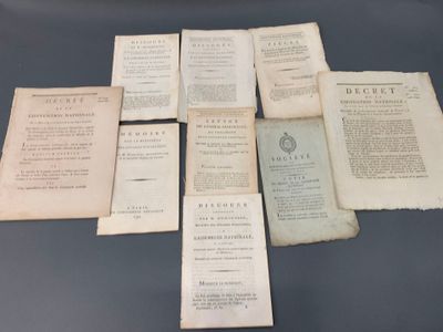 réunion de 9 imprimés révolutionnaires du général DUMOURIEZ …