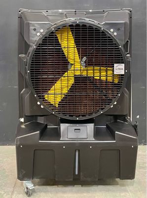 un ventilateur posé sur un chariot
