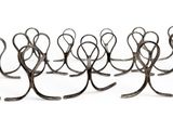 wrought iron wine rack set of eight