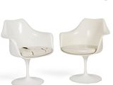 pair of tulip chairs by eero, 1960s