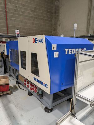 Presse horizontale d'injection plastique TEDERIC type  DE.140 - Photo 1