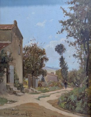 Eugène FOREL (1858-1938) "Le promeneur" - Photo 1