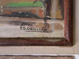 a picture of a painting on the wall of a room