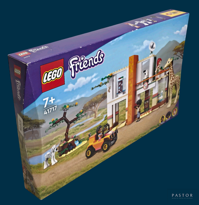 une boîte contenant un ensemble Lego Friends avec un cheval et une calèche