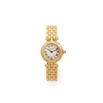 Montre-bracelet Cartier pour femme, en or 18 carats, à quartz