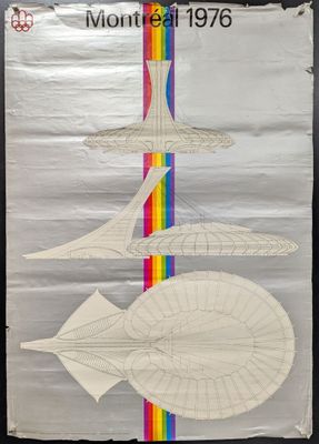 une affiche sur laquelle figure une image d'une station spatiale