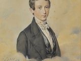portrait of a young man in a suit and bow tie