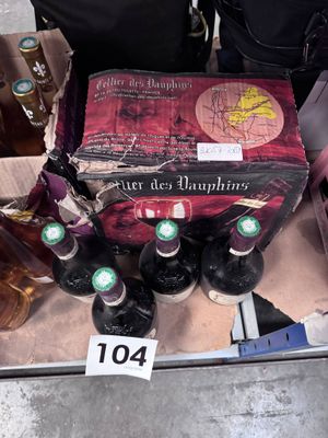 1 lot de 10 bouteilles de vins rouges CELLIER DES DAUPHINS