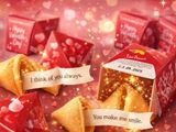 mini-bouchées « message magique » pour la Saint-Valentin