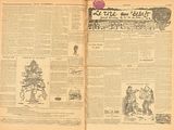 an old newspaper with a picture of a man and a woman on it