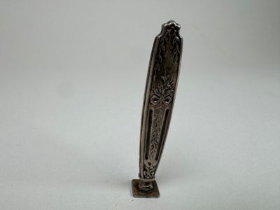 Sceau à cacheter en argent repoussé 950/1000 à décor de rinc… - Photo 1