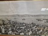 a black and white photo of a picture of a large city