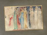 a picture of a painting of a group of people