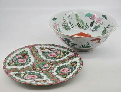 PORCELAINE. Réunion comprenant : -Franklin Mint, plat creux …