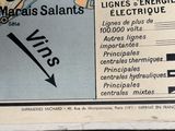 a newspaper with a map of france on it