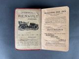 an old book with a picture of a car on it
