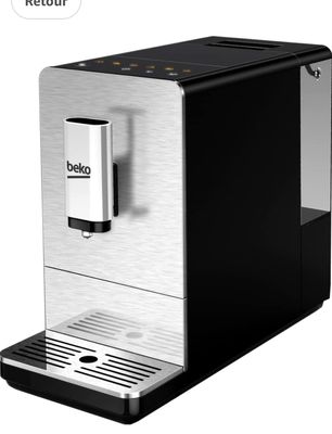 gros plan d'une machine à café sur fond blanc