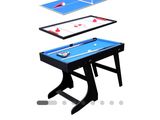 Table multi-jeux 4 en 1 pour enfants : baby-foot, billard, ping-pong, air hockey