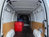 a white van with a red box in the back