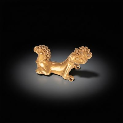 Colombie, Figurine en tumbaga probable (alliage cuivre-or) r… - Photo 1