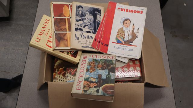 Important lot de livres de cuisine