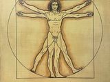 an image of a drawing of a man in a vitrive pose