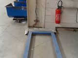 a picture of a large metal frame in a garage