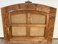 Dessus de porte en bois laqué vert et doré à décor de coquil… (photo 6)