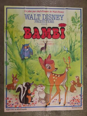 disney ' s bamby movie poster from the early 20th century
