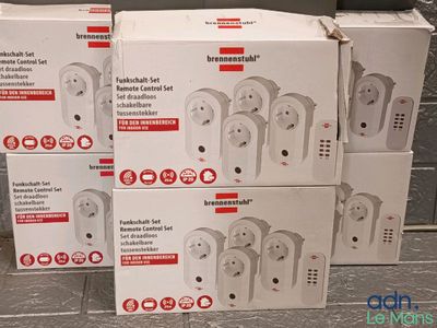 Lot de 6 packs de prises telecommandées BRENNESTUHL - Neufs …