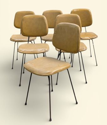 Plusieurs chaises sont disposées en cercle sur une surface blanche.