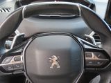 the steering wheel of a car with the emblem of a lion on it