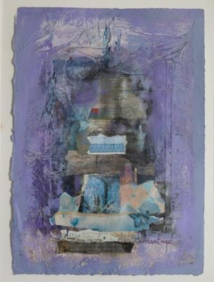 Nissan ENGEL (1931-2016) Composition violette