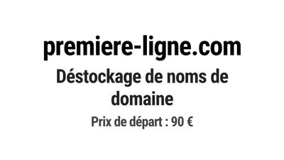 Nom de domaine premiere-ligne.com.