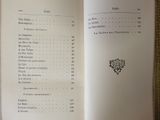 an open book with a list of items in it