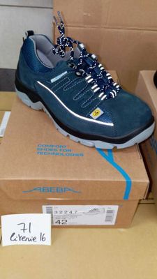 a pair of shoes that are on top of a box