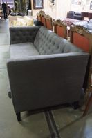 MARIE'S CORNER - canapé moderne en tissu gris - légères trac… (photo 2)