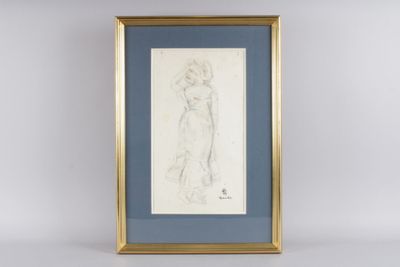 Toshio BANDO (1895-1973) : poupée de dos. - Photo 1