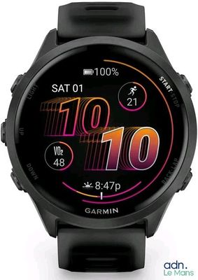 a close up of a smart watch on a white surface