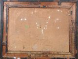 an old picture of a picture of a painting on a wooden frame