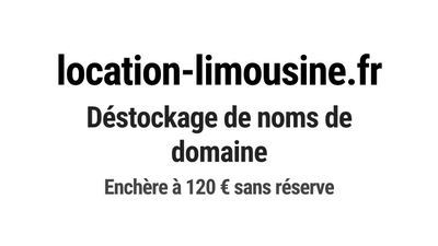 Nom de domaine location-limousine.