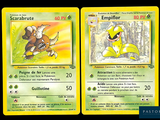 two pokemon cards with a picture of a squirrel and a squirrel