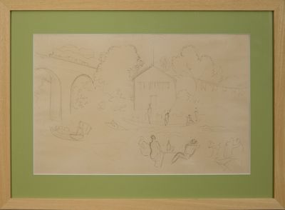 Raoul Dufy (1877-1953) Nogent-sur-Marne Crayon sur papier 32…