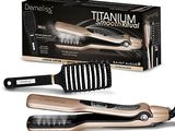 une boîte contenant une brosse à cheveux et une brosse à cheveux à l'intérieur