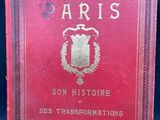 an old red book with the title paris on it