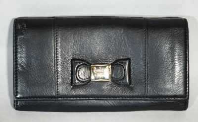 SEE BY CHLOE Pochette en cuir noir